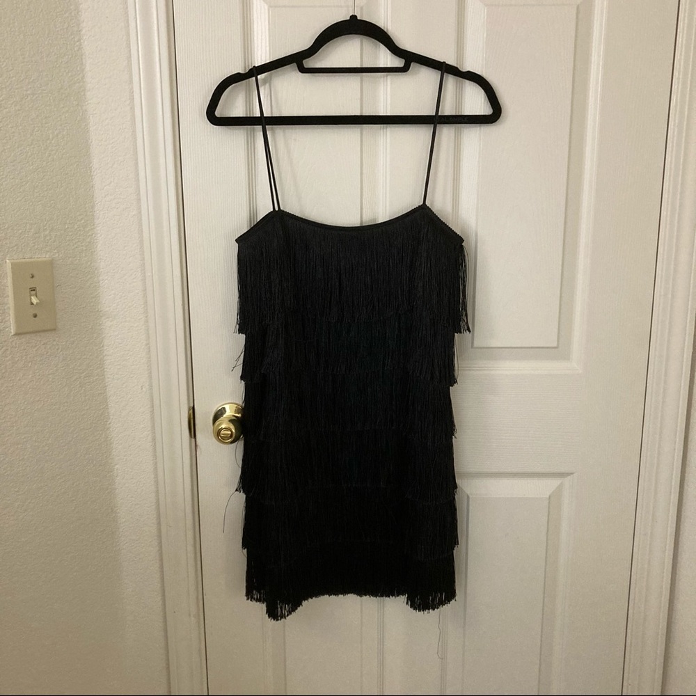 F21 flapper fringed dress